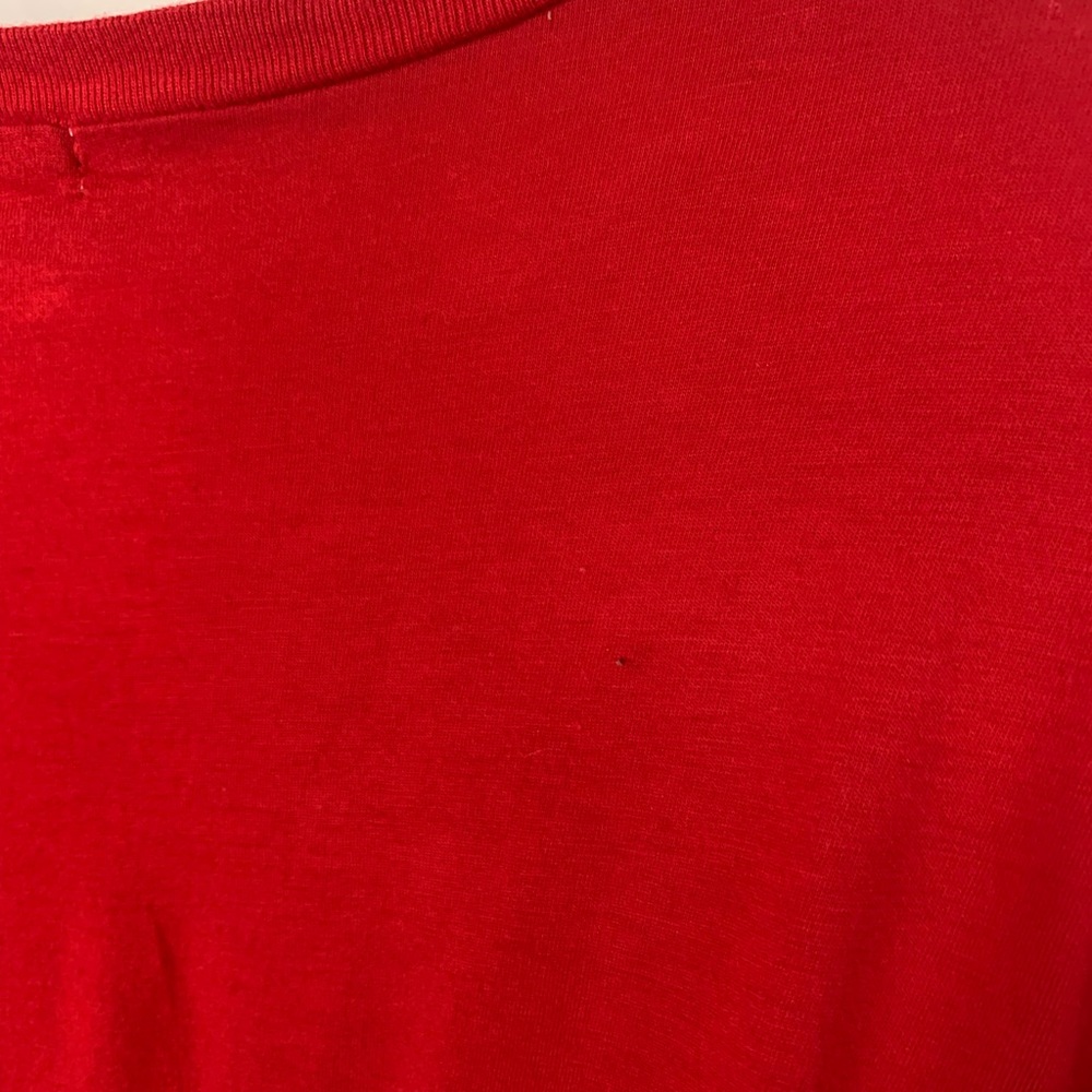 Garage Coca-Cola Coke Brand Logo Red cropped T-shirt Top Women’s G / L Large - Picture 5 of 5